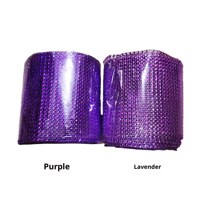 KTX-582547 Hollow Netty Diamond Bridal Bouquet Jewelry Decoration with Steel Drill Snowflake Accents