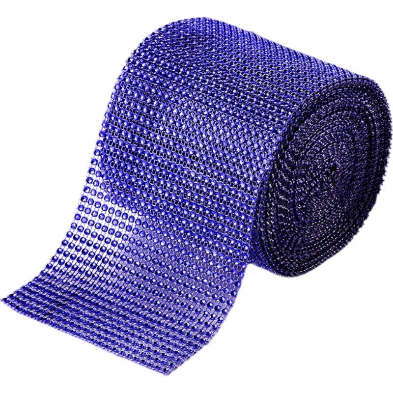 KTX-582547 Hollow Netty Diamond Bridal Bouquet Jewelry Decoration with Steel Drill Snowflake Accents