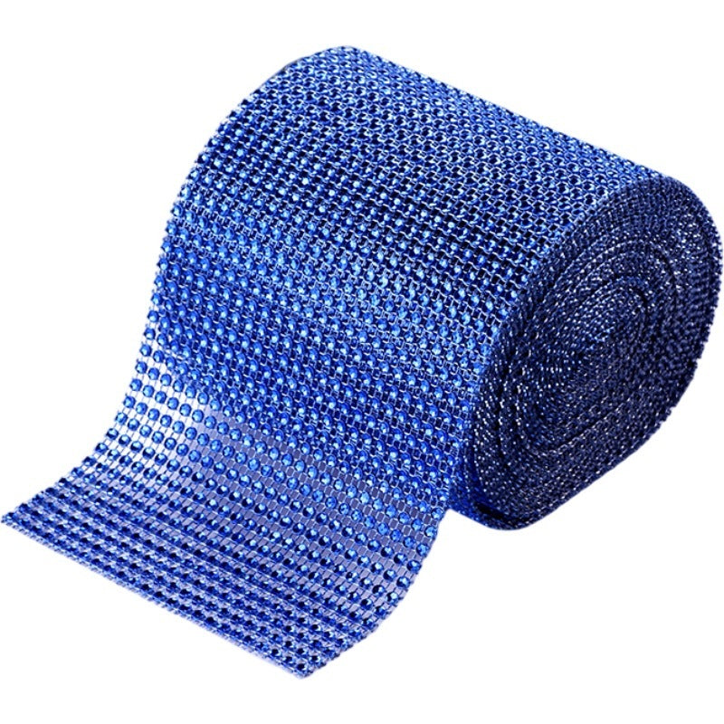 KTX-582547 Hollow Netty Diamond Bridal Bouquet Jewelry Decoration with Steel Drill Snowflake Accents