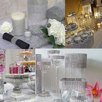 HKM-582547 Hollow Netty Diamond Bridal Bouquet Jewelry Decoration with Steel Drill Snowflake Accents