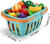 HKM-582547 Kid's Pretend Play Cutting Fruits and Vegetables Food Toy Set for Ages 2-13