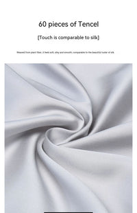 HKM-582675 60s Tencel Lyocell Fiber Short Pillowcase 50CMX70CM, 1 Pair for Single Pillow