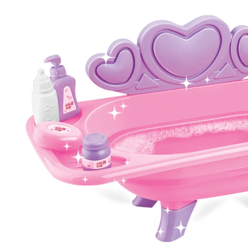 HKM-582675 Sweet Baby Bath Tub Playset with Sound for Ages 2-4, Plastic Toy, Gender: Girls