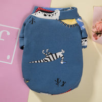 HKM-582675 Warm Cartoon Printed Pullover Sweater for Dogs in Various Styles and Sizes