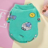 HKM-582675 Warm Cartoon Printed Pullover Sweater for Dogs in Various Styles and Sizes