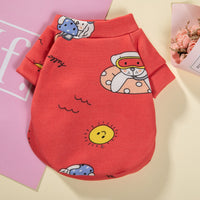 HKM-582675 Warm Cartoon Printed Pullover Sweater for Dogs in Various Styles and Sizes