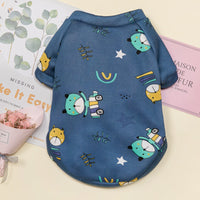 HKM-582675 Warm Cartoon Printed Pullover Sweater for Dogs in Various Styles and Sizes