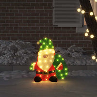 HKM-582675 Warm White LED Light-Up Gnome and Santa Claus Christmas Ornaments for Indoor and Outdoor Use