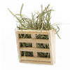 HKM-582739 Wooden Grass Rack and Food Box for Rabbits and Chinchillas - Space-Saving Design