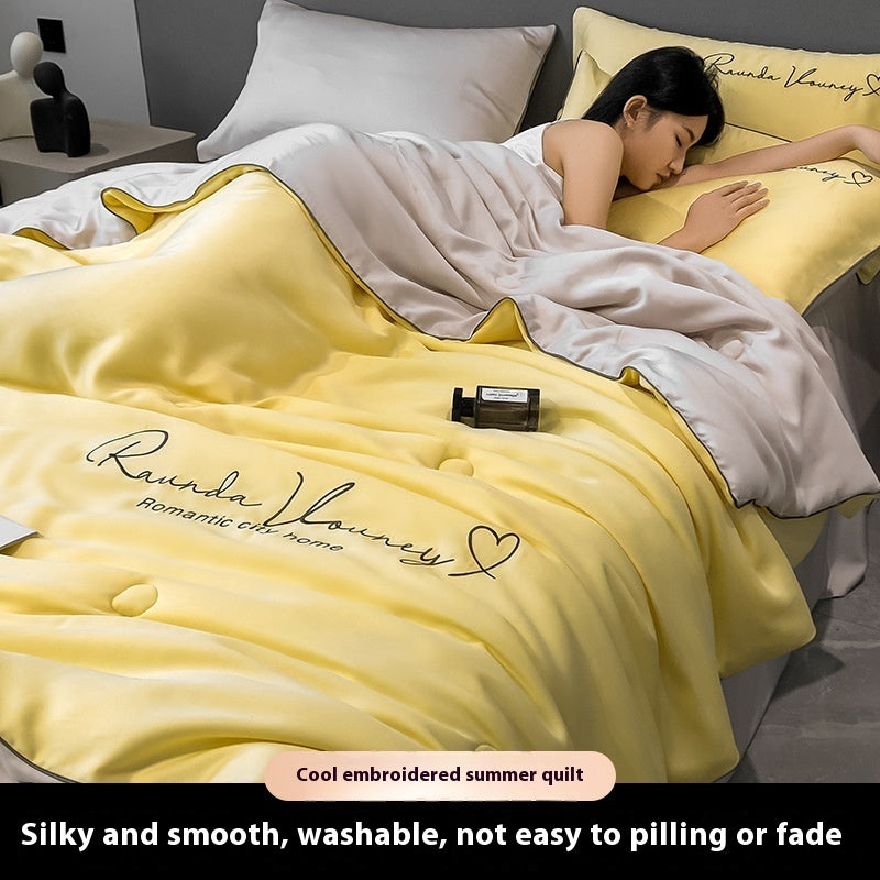 HKM-582867 Summer Quilt - Machine Washable, Skin-Friendly Fabric, Multiple Size Options Available