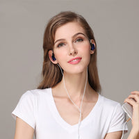 HKM-582931 Sports Ear-Wrap Earphone with Silicone Earplugs and PVC Cable, Compatible with Multiple Devices