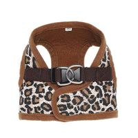 HKM-583059 Leopard Print and Camouflage Heart Chest Strap in Mesh and Cotton Canvas
