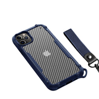 HKM-583123 Carbon Fiber Back Cover Phone Case with TPU Material