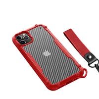 HKM-583123 Carbon Fiber Back Cover Phone Case with TPU Material