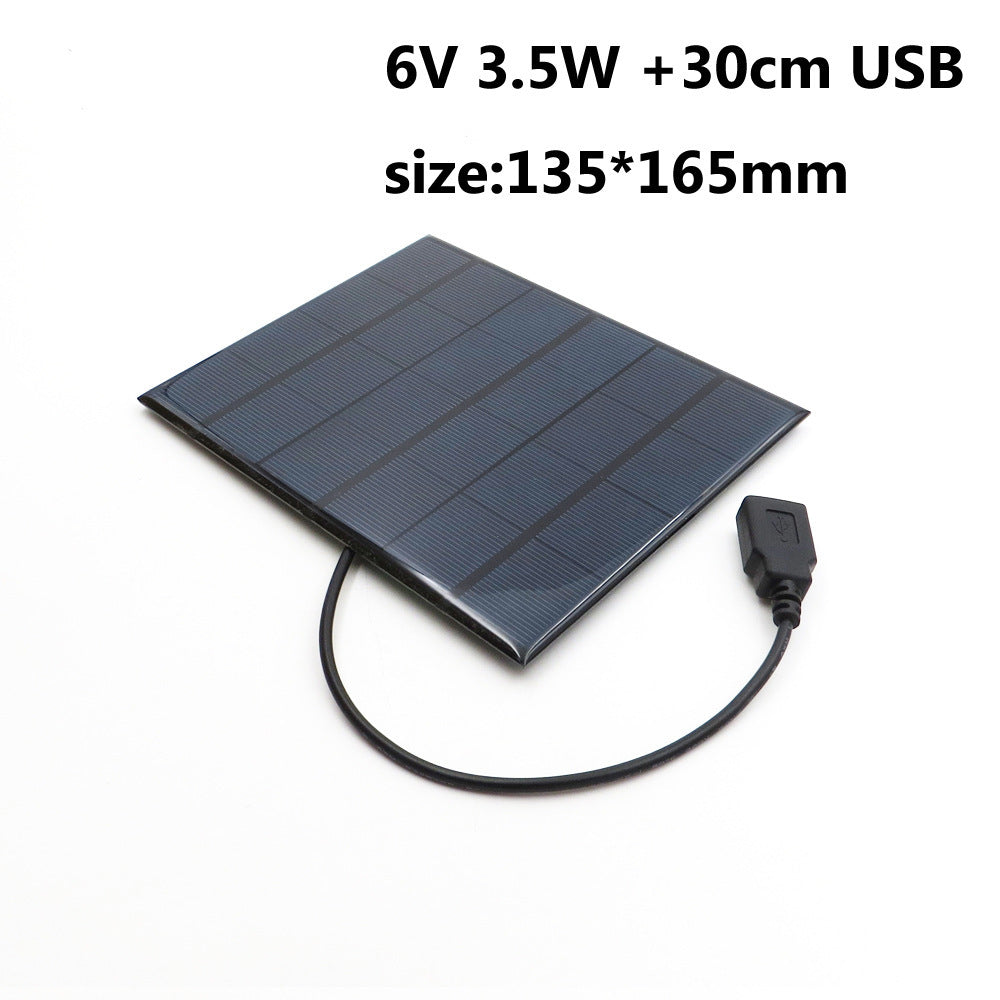 HKM-583251 Solar Panel Fan with USB Charging Capability for Mobile Devices