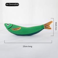 HKM-583315 Cat Mint Self-Hi Simulated Fish Toy for Pets - Multi-Color Polyester Molar Chew Plaything