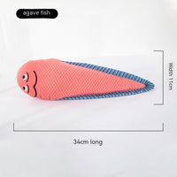 HKM-583315 Cat Mint Self-Hi Simulated Fish Toy for Pets - Multi-Color Polyester Molar Chew Plaything