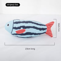 HKM-583315 Cat Mint Self-Hi Simulated Fish Toy for Pets - Multi-Color Polyester Molar Chew Plaything