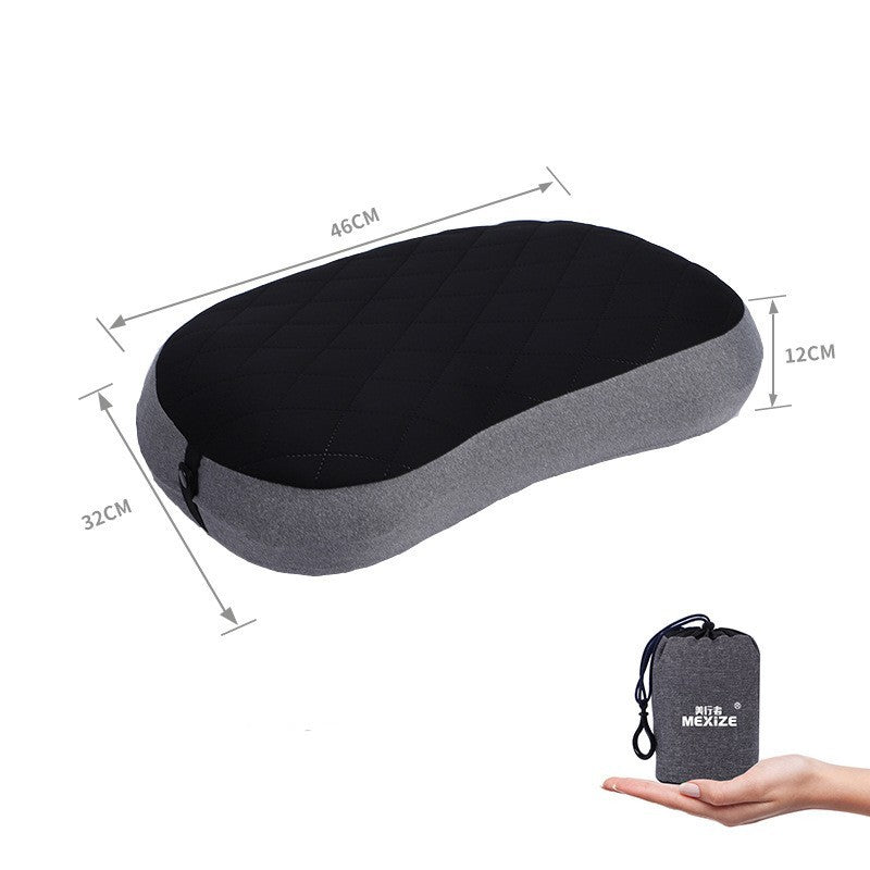 HKM-583315 Portable Outdoor Camping Pillow - 12cm Thick, Lightweight & Comfortable for Travel and Leisure