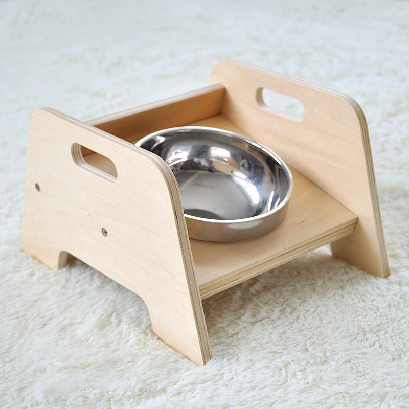 HKM-583379 Non-Slip Stainless Steel Pet Dining Table for Comfortable Feeding