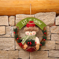 HKM-583635 Festive European Cartoon Garland for Christmas Decorations - Elks, Snowmen, Santa Options Available