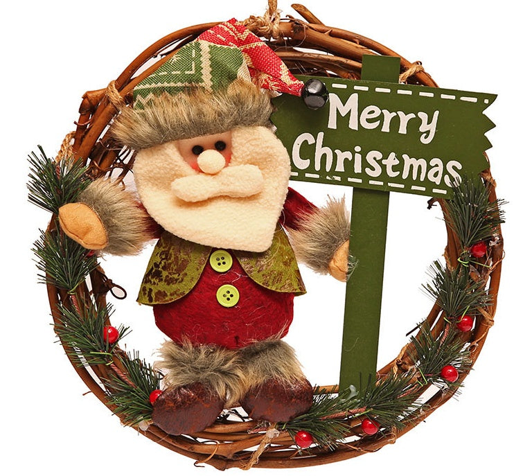 HKM-583635 Festive European Cartoon Garland for Christmas Decorations - Elks, Snowmen, Santa Options Available