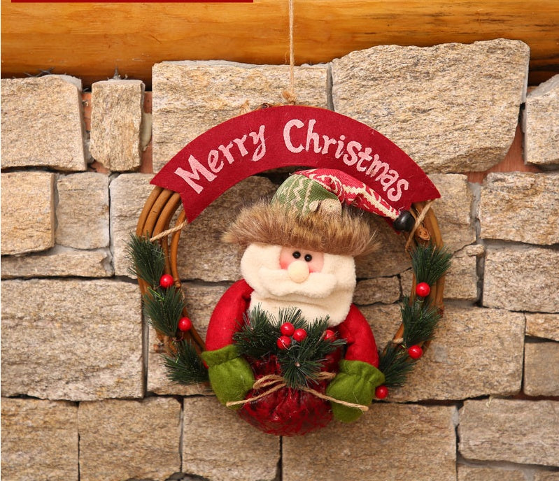 HKM-583635 Festive European Cartoon Garland for Christmas Decorations - Elks, Snowmen, Santa Options Available