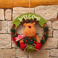 HKM-583635 Festive European Cartoon Garland for Christmas Decorations - Elks, Snowmen, Santa Options Available