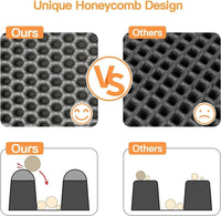 HKM-583699 Cat Litter Trapping Mat with Honeycomb Dual Layer, Waterproof, Easy Clean Design for Efficient Scatter Control