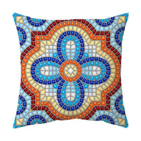 HKM-583699 Gray Simple Pattern Printed Pillowcase, 45x45cm Modern Design, Soft PP Cotton