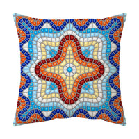 HKM-583699 Gray Simple Pattern Printed Pillowcase, 45x45cm Modern Design, Soft PP Cotton