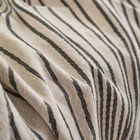 HKM-583827 Chenille Line Sofa Cover with Tassel Blanket for Home Décor