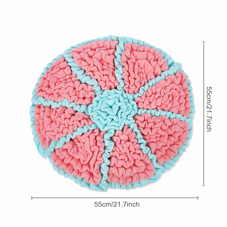 HKM-583891 Anti-Slip Polar Fleece Slow Feeder Mat for Pets