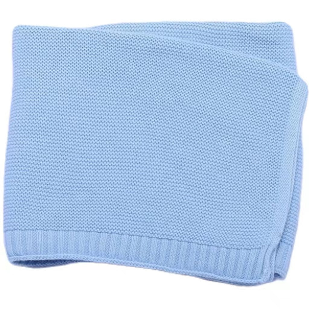 HKM-584019 Soft Knitted Cotton Baby Blanket for Infants - Cozy Nap Cover in Various Colors, Suitable for All Seasons