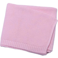 HKM-584019 Soft Knitted Cotton Baby Blanket for Infants - Cozy Nap Cover in Various Colors, Suitable for All Seasons