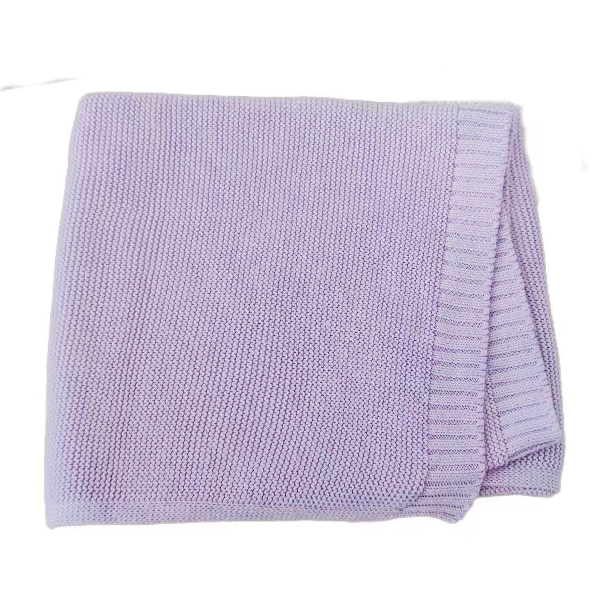 HKM-584019 Soft Knitted Cotton Baby Blanket for Infants - Cozy Nap Cover in Various Colors, Suitable for All Seasons