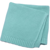 HKM-584019 Soft Knitted Cotton Baby Blanket for Infants - Cozy Nap Cover in Various Colors, Suitable for All Seasons