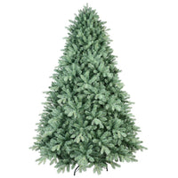 HKM-584147 5ft Blue Green Tint Artificial Christmas Tree with Fireproof PVC and Easy Assembly