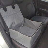 HKM-584211 Car Pet Cushion for Front and Rear Seats - Black with Gray Lining, Oxford Cloth, 45x45x58CM