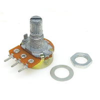 HKM-584211 Dual Potentiometer WH148 Adjustable 1K to 500K with 300° Rotation Angle and Center Detent Point