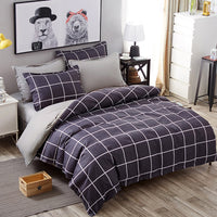 HKM-584339 Duoxin Simple Polyester Four-Piece Bedding Set in Pink for 2.0m Beds