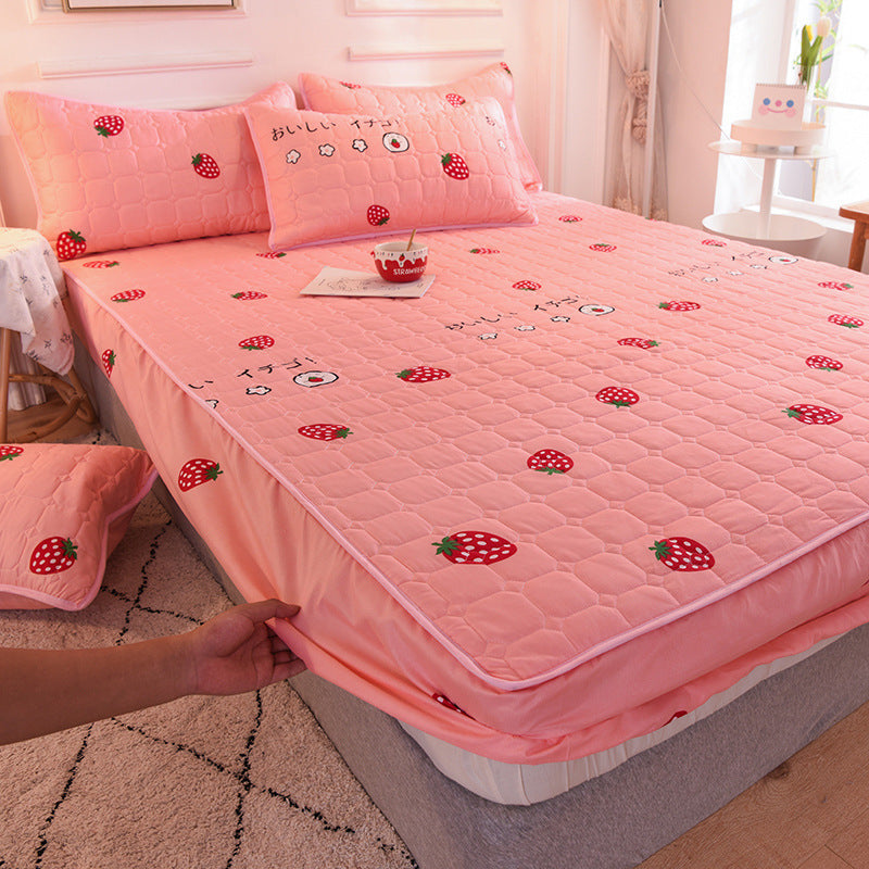 HKM-584339 Thickened Cotton Quilted Pillowcase Set - 48x74cm (2 Pieces)
