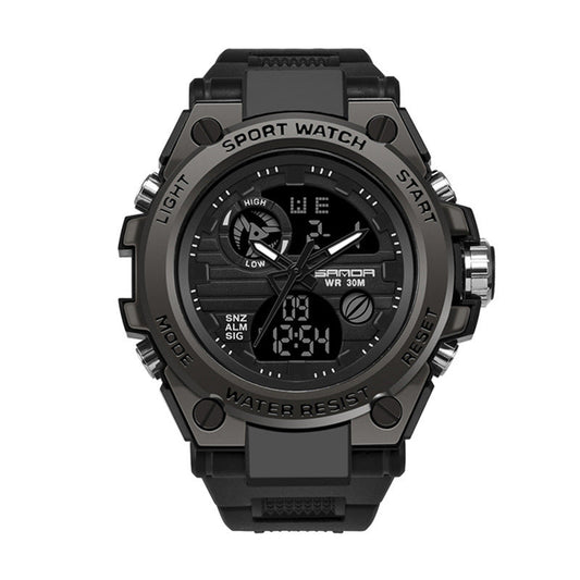 HKM-584531 Outdoor Sports Multi-Kinetic Energy Electronic Watch with Dual Display and Waterproof Design