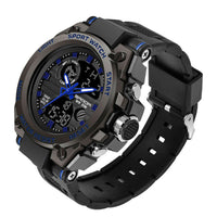HKM-584531 Outdoor Sports Multi-Kinetic Energy Electronic Watch with Dual Display and Waterproof Design