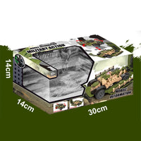 HKM-584595 Remote Control Deformation Military Vehicle Toy for Kids - Indoor and Outdoor Use