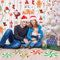 HKM-584787 Christmas Snowflake Candy Wall Sticker Decoration for Living Room and More