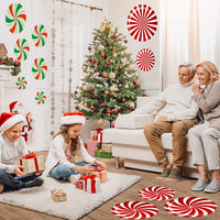 HKM-584787 Christmas Snowflake Candy Wall Sticker Decoration for Living Room and More
