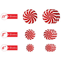 HKM-584787 Christmas Snowflake Candy Wall Sticker Decoration for Living Room and More
