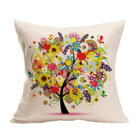 HKM-584851 Mediterranean Style Cartoon Pillow Cover in Various Colors, 45cm x 45cm