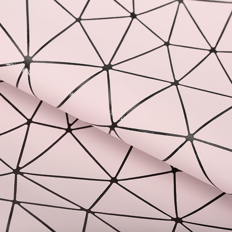HKM-584851 PU Leather and Cotton Velvet Triangle Embossed Sofa Material, 0.7mm Thickness, 140cm Wide